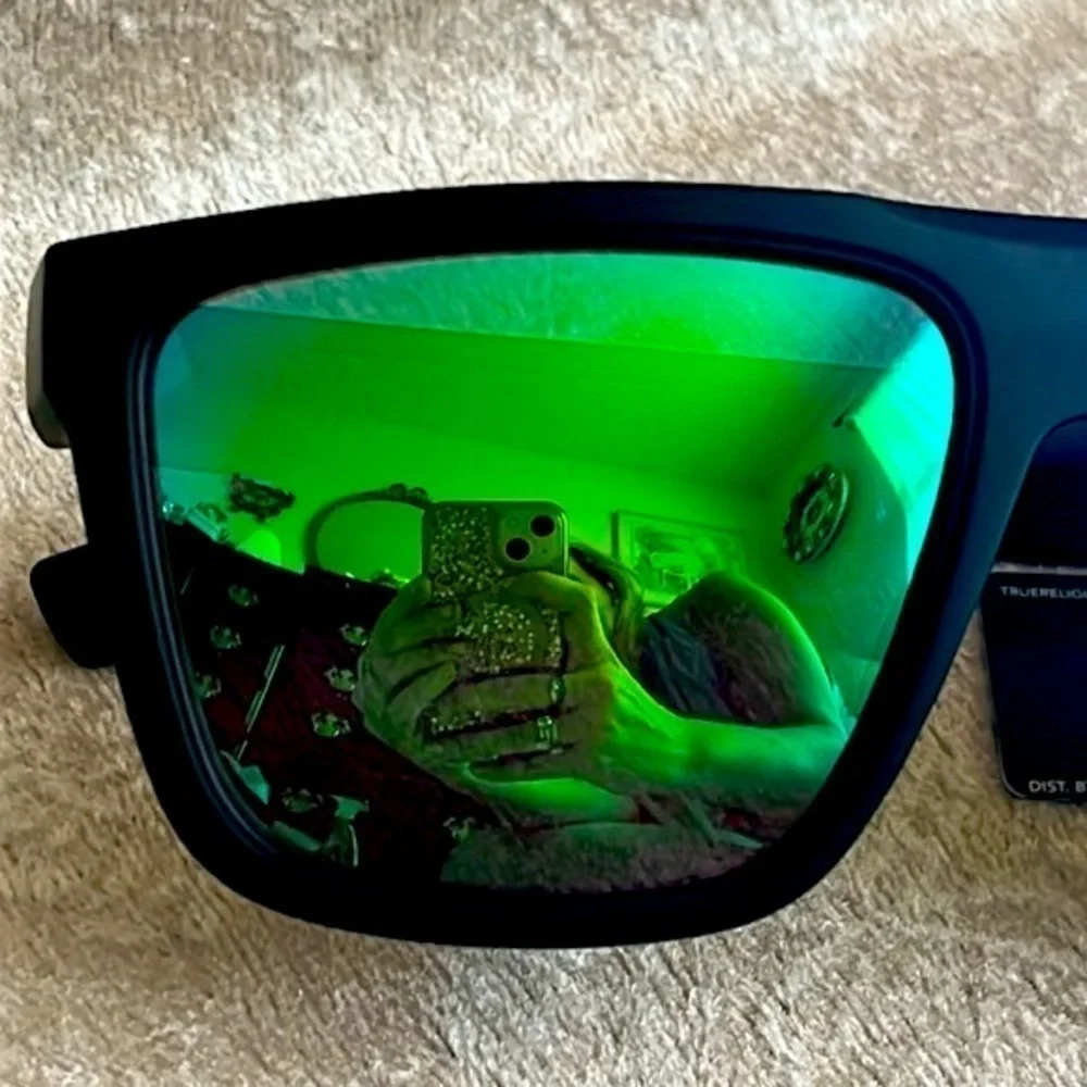 Brand New True Religion Mirrored Square Mens Sport Sunglasses Matte Black